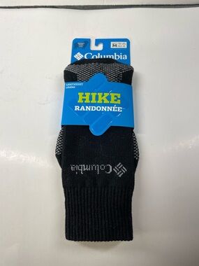 Columbia Hiking quarter Crew Socks Light weight merino wool M6-9, W8-11.5